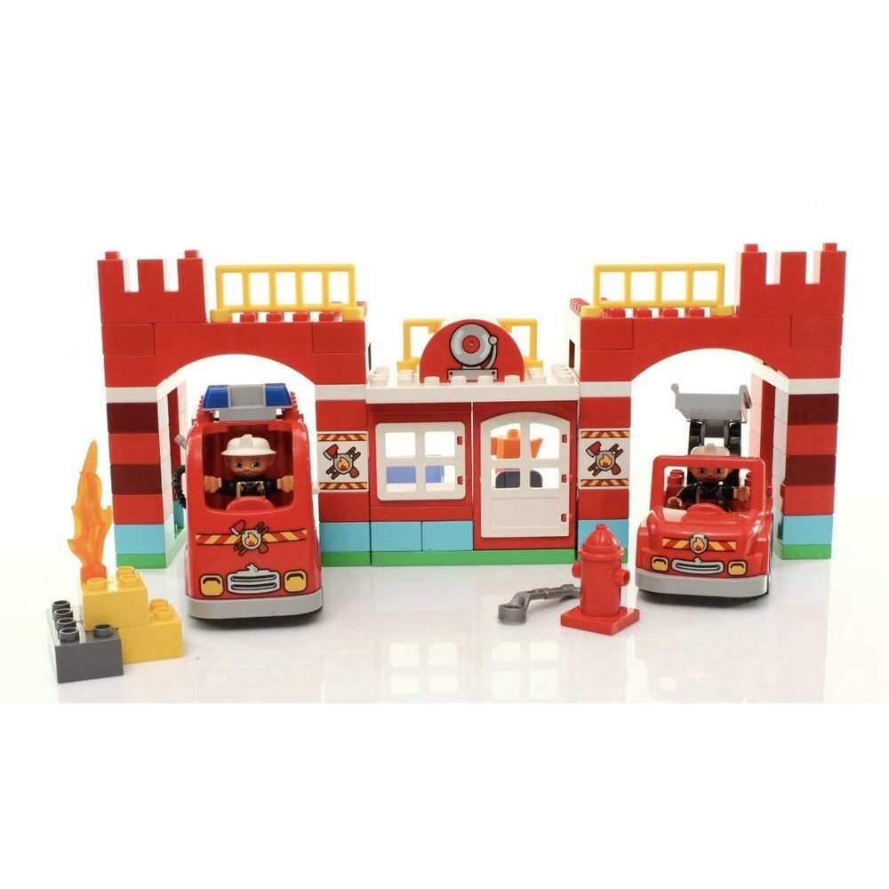 Lego Duplo 10593 Fire Station Set Firefighter Fire Truck Fireman Missing Read